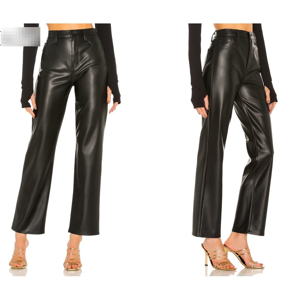 Pistola Cassie Super High Rise Straight Pant Womens 26 Vegan Leather Revolve